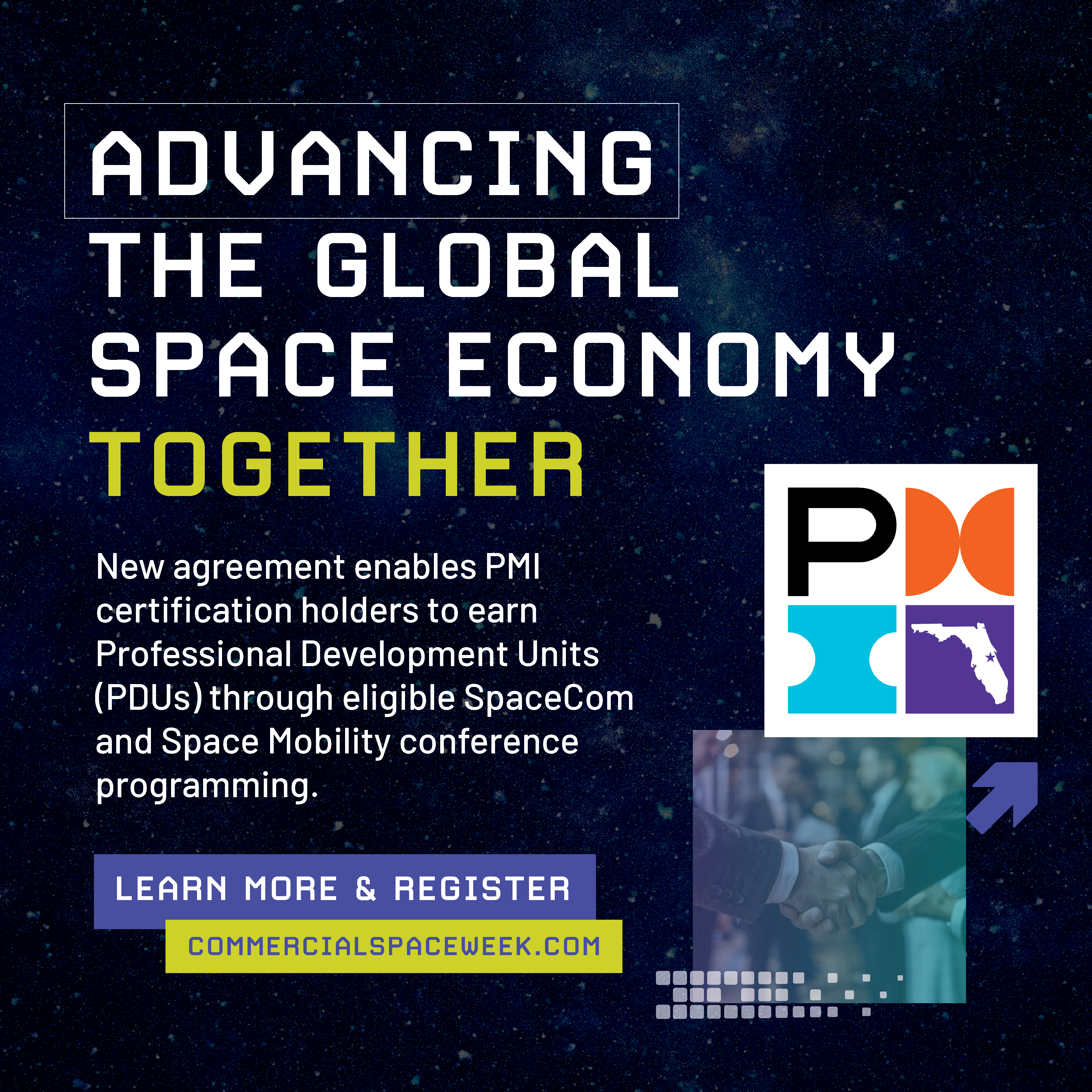 Advancing the global space economy together — PMI and Commercial Space Week partnership
